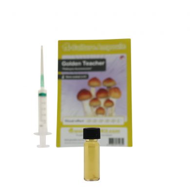 Golden Teacher Spore Syringe Aurumescens Psilocybe Culture Ampoule Magic Mushroom Spores