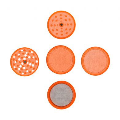? Acrylic 5 Part Orange Grinder Smartific 4250153602224