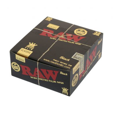 ? Raw Black King Size Slim Rolling Papers Smartific 716165250326