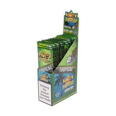 ? Tropical Passion Flavored Hemp Wraps Juicy Jay's Smartific 716165250562