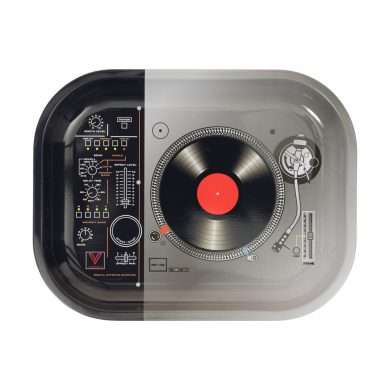 ? DJ Turntable Small Metal Rolling Tray Smartific 777791173236