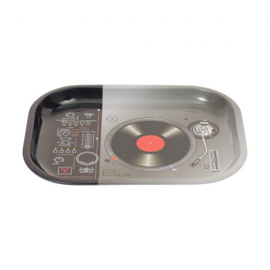 ? DJ Turntable Small Metal Rolling Tray Smartific 777791173236