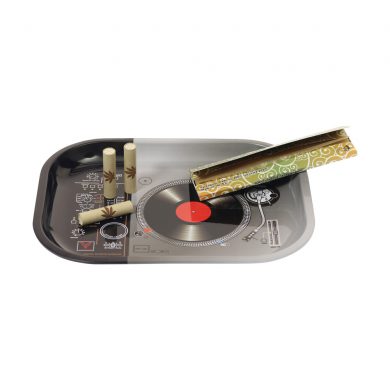 ? DJ Turntable Small Metal Rolling Tray Smartific 777791173236