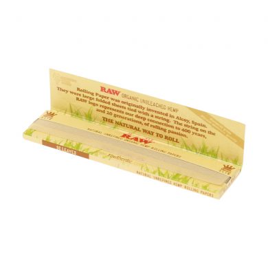 ? Raw Organic Hemp King Size Slim Rolling Papers Smartific 716165174226