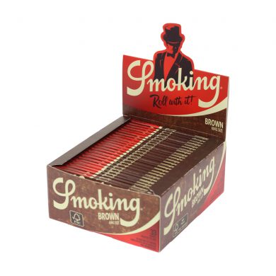 ? Smoking Brown King Size Slim Rolling Papers Smartific 8414775013547